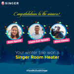 Winners of Singer India Room Heater
